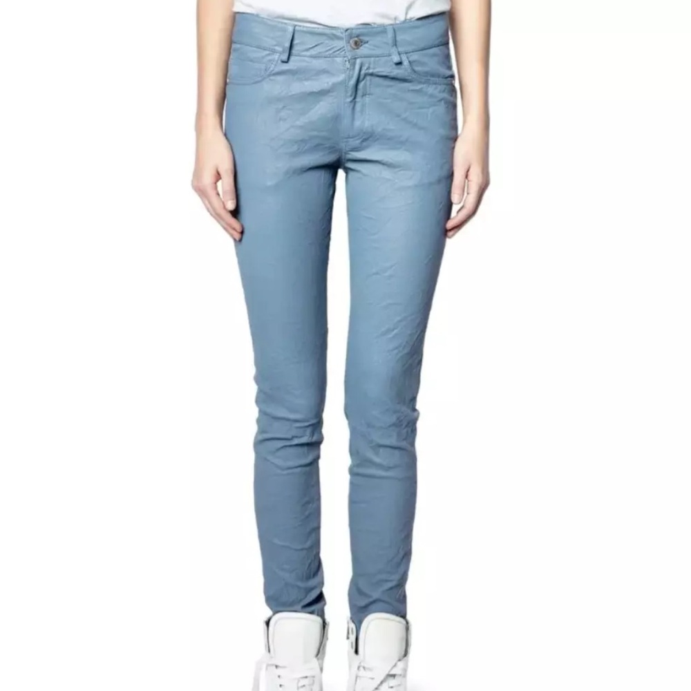 Zadig & Voltaire Light Blue Straight Leg Pants
